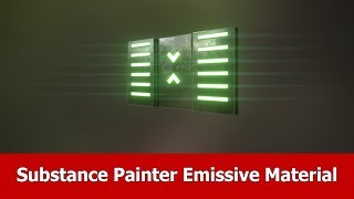 Substance Painter Beginner Tutorial  Emissive Materials [upl. by Htezil]