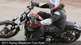 MotoUSA 2011 HarleyDavidson Blackline First Ride [upl. by Ty921]