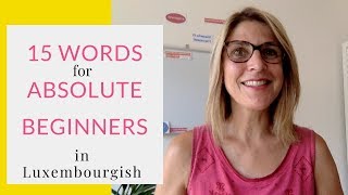 15 Basic Luxembourgish Words for Absolute Beginners [upl. by Healion]