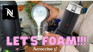 How To Foam Milk With Aeroccino 3 Make Coffee With Foam Tips amp Tricks  Easy Foamed Latte Recipe [upl. by Bettina590]