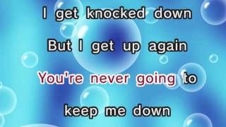 Chumbawamba – Tubthumping Karaoke and Lyrics Version [upl. by Acitel]