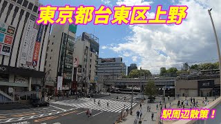 上野駅周辺を散策！Japan Walking around Ueno Station [upl. by Adnaerb]