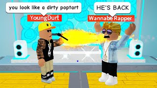 RAP BATTLING as a ROBLOX RAP GOD [upl. by Nievelt]