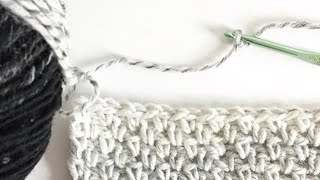 Crochet Moss Stitch [upl. by Dyrrej603]