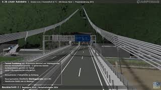 A26 Linzer Autobahn Knoten Linz Hummelhof A7  Anschlussstelle Donau Nord [upl. by Moria329]