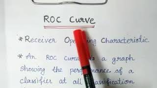 ROC Curve and AUC  KTU  Machine learning [upl. by Mathilda483]