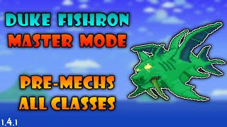 Duke Fishron PreMechs on Master Mode Guide for Every Class  Terraria 14 [upl. by Artinad]