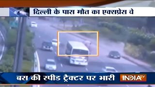 Most Dangerous Road Accidents at NoidaGreater Noida Expressway  India TV [upl. by Yarod]