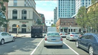 Driving Downtown  Stamford 4K  Connecticut USA [upl. by Alake807]