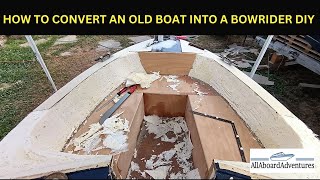 Boat conversion into Bowrider [upl. by Ackerley]