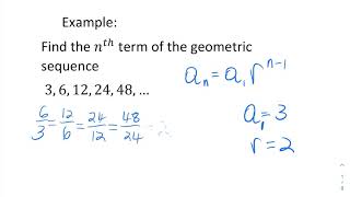 Finding nth Term of Geometric Sequences [upl. by Odnama]