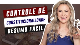 CONTROLE de CONSTITUCIONALIDADE resumo fácil de entender  Cíntia Brunelli [upl. by Adonis]