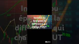 Investir ou épargner la différence qui change TOUT boursiguigui bourse etf investissement [upl. by Attenna51]