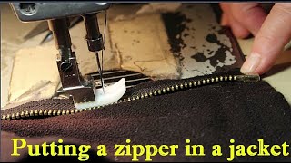 DIY Easiest Way To Replace A Zipper In A Jacket [upl. by Kailey]