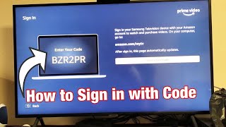 How to Sign In Amazon Prime Video Account from Smart TV Enter Your Code Where [upl. by Ytirev323]