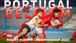 Portugal vs Belgium  2025 Rugby Europe Championship [upl. by Ednarb]