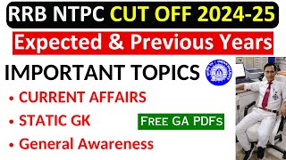 ✅ RRB NTPC Cut Off 2025  Previous Year amp Expected CutOff  GA Important Topics  RRB NTPC Tamil [upl. by Winebaum]