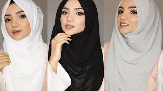 SIMPLE FULL COVERAGE HIJAB STYLES [upl. by Faucher]