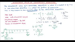 Investment value of Convertible debenture [upl. by Curry848]