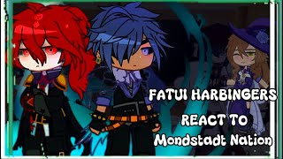 Fatui Harbingers react to Mondstadt ‖Venti‖Kaeya‖ [upl. by Liagabba]