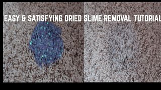 Easy amp Satisfying Dried Slime Removal Tutorial [upl. by Garrity480]