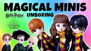 HARRY POTTER MAGICAL MINIS UNBOXING 6 FIGURES [upl. by Keely]