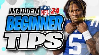 Madden 24 28 Beginner Tips You NEED TO KNOW ASAP [upl. by Missy885]