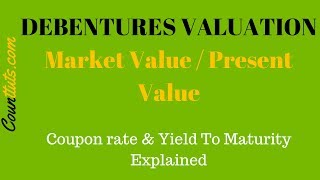 Debentures Valuation  Calculating Market Value PV of Debentures [upl. by Chubb698]