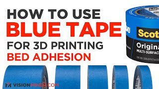 How to Use Blue Tape for 3D Printing Bed Adhesion [upl. by Bunting592]