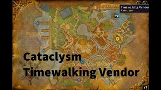 Finding the Cataclysm Timewalking Vendor Alliance  Smoldering Timewarped Ember [upl. by Lelia]