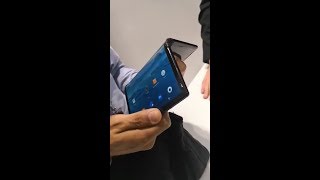 Handson with the foldable bendable Royole FlexPai phone at MWC 2019 Gsm Guide [upl. by Tur288]