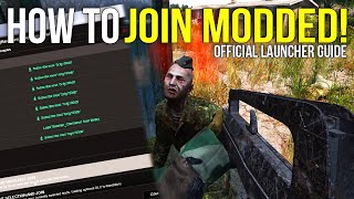 How To InstallJoin Modded Servers  Official DayZ Launcher Guide [upl. by Airdnat274]