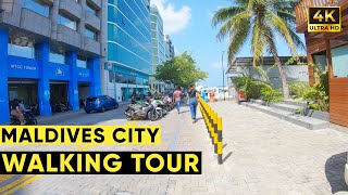 Maldives Male City 4K Walking Tour Discover Island Life in Stunning Detail [upl. by Odradlig904]