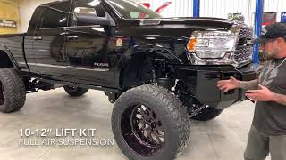 12quot LIFTED 2020 RAM 3500  FULL AIR RIDE CUSTOM BUMPERS [upl. by Llenra]