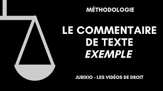 La méthode du commentaire darticle  exemple 2 [upl. by Wearing]