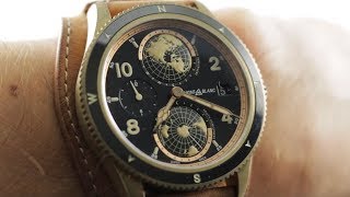 Montblanc 1858 Geosphere Bronze GMT Limited Edition 117840 Montblanc Watch Review [upl. by Atir749]