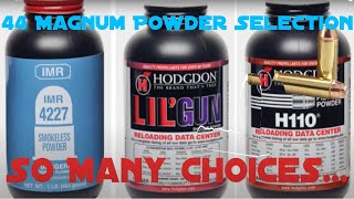 Magnum Pistol Reloading 44 Mag Powder Choice [upl. by Bohlin181]