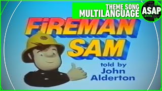 Fireman Sam 1987 Theme Song  Multilanguage Requested [upl. by Marienthal336]