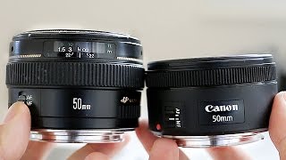 Canon 50mm 14 vs Canon 50mm 18 STM  In Depth Comparison Review [upl. by Bat]