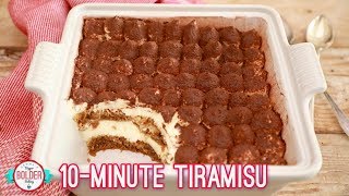 Easy 10 Minute Tiramisu  Bigger Bolder Baking [upl. by Barthelemy]