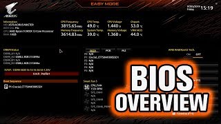 Gigabyte X570 AORUS Master BIOS Overview [upl. by Mckee]