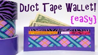 EASY Duct Tape Wallet Tutorial [upl. by Ruddy]