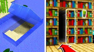 TOP 5 SECRET BASES You Can Make in Minecraft TUTORIAL [upl. by Bollay]