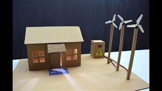 How To Make A Wind Turbine  Wind Turbine School Project [upl. by Carbo]