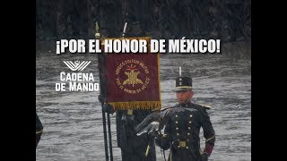 HIMNO DEL HEROICO COLEGIO MILITAR 13 DE SEPT BAJO LA LLUVIA  CADENA DE MANDO [upl. by Pilar684]