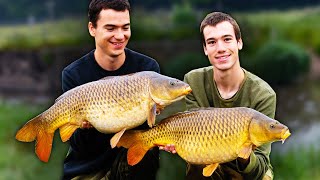 Carp Fishing On The River  Small Stream Success [upl. by Tiphani]