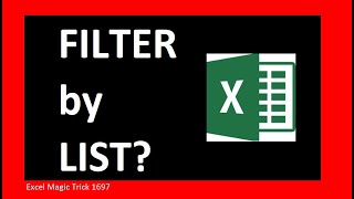 Excel FILTER based on list not individual values Easy Excel Magic Trick 1696 [upl. by Tnerual]