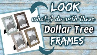 LOOK what I make with these DOLLAR TREE FRAMES  QUICK amp EASY DIY [upl. by Ramah]