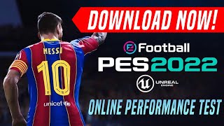 How to Download eFootball PES 2022 Online Performance Test DOWNLOAD NOW [upl. by Auqkinahs999]