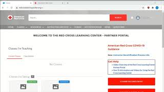 How to navigate Red Cross Instructor Portal [upl. by Georgette]